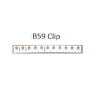 Bread Clips B59 clip:  per 5 000 ** (1 ROLL)  (17.6mm x 21.4) x 0.8 (SIDE FEED) Standard - Image 5