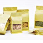 Kraft Standup pouches (X-Small) (100mm x 200mm + 60 gusset) 8-side (mx-005-01)