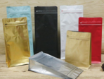 (MX-025-1000g) *Black*  (+ With Valve) front zip - ( 150mm x 320mm + 90mm BG) IMPORT
