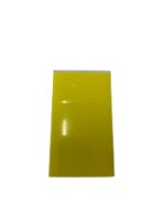 (45mm lay flat) ** YELLOW ** (NECK TAMPA-BLANK) (RANGE: (55 mm - 89mm circumference)  80MM (HIGH)  (45mm FLAT)  * horizontal cap PERF.