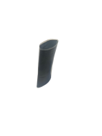 (45mm lay flat) ** BLACK ** (NECK TAMPA-BLANK) (RANGE: (55 mm - 89mm circumference)  80MM (HIGH)  (45mm FLAT)  * horizontal cap PERF.