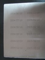 Plate -For Pad printer  (Etching)