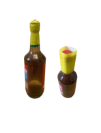 (45mm lay flat) ** YELLOW ** (NECK TAMPA-BLANK) (RANGE: (55 mm - 89mm circumference)  80MM (HIGH)  (45mm FLAT)  * horizontal cap PERF. - Image 2