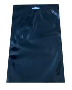 Vacuum Bag (BLACK WITH CLEAR FRONT) - 165x260, Black and Clear