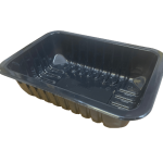 (p/1) Food tray / Tray sealer machine & Top film - TRAYS ONLY, FOR THE BLACK TRAY, 15G REC/TRAY 200 X 140 X 55 (Sold per: 200)