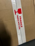 TAPE PRINTED( FRAGILE) Handle With Care  (48mmX 50m) Rolls (Sold per each) (red on white) - Image 3