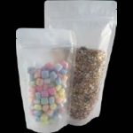 (SU-MATTE RANGE) Frosted stand up / matte pouch + zipper - 100 X 175 (+60 BG)