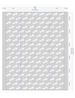 Plastic for  (AS1000) * printed  (335mm lay flat) (1 colour)  "lolly" printed repeat - Image 2
