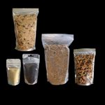 Metalised / clear pouch + zipper -140 x 245 + 84 BG Metalised / clear pouch + zipper (P/200 Bags)