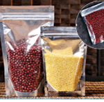 (MX-009-04 Metalized / clear pouch + zipper - ( 140mm x 200mm + 40mm BG)  Metalized (P/1 Bags) IMPORT