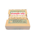 Egg Box - Outer (60 egg carry pack) 5 Dozen. (2 colour printed) per your design
