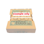 Egg Box - Outer (60 egg carry pack) 5 Dozen. (2 colour printed) per your design