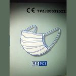 Face Mask with Elastic Ear Hooks, Multilayer, Nose bridge disposable (50)