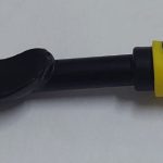 Weeder long slender, poly handle, black and yellow