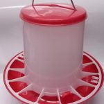 Chicken Feeder 9kg Red and White