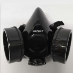 Mask Respirator, Black Double, Hazmat (No Filter)