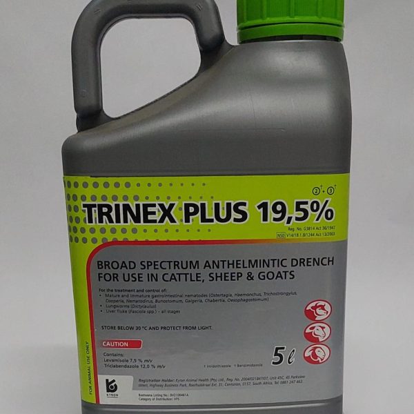 Trinex Plus 19.5% 5L (Dosing for cattle,sheep and goat )
